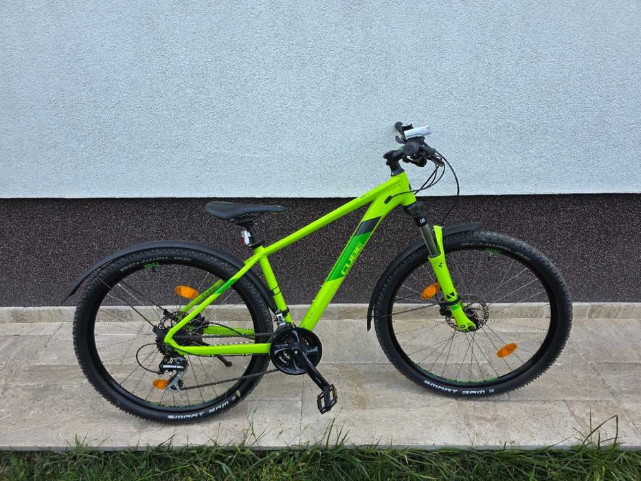 Bicicleta Cube Aim Pro 2020 - 27.5 inch, verde, cadru 16 inch, ca noua