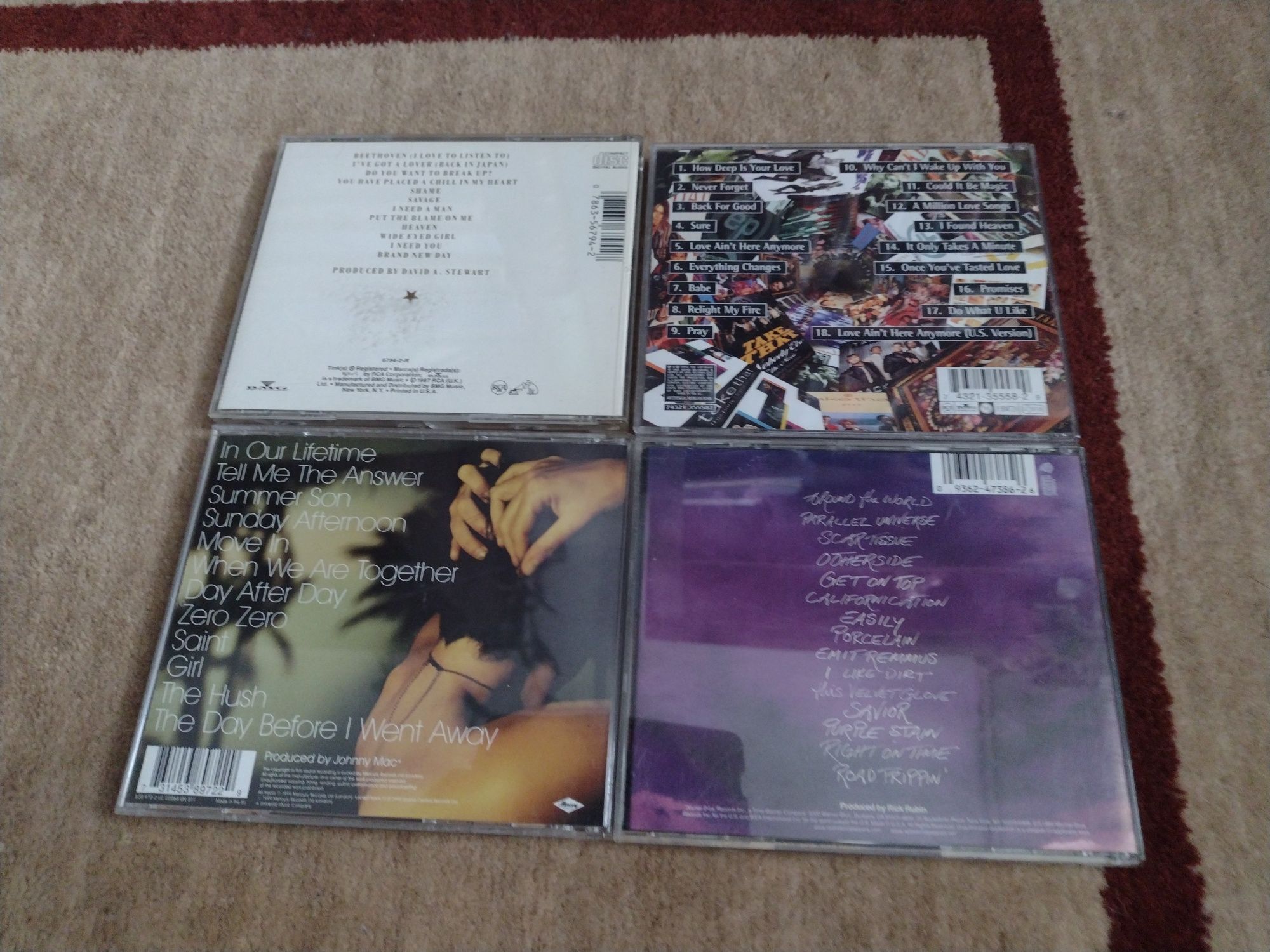 Take That, Texas, Red Hot Chili Peppers cd-uri