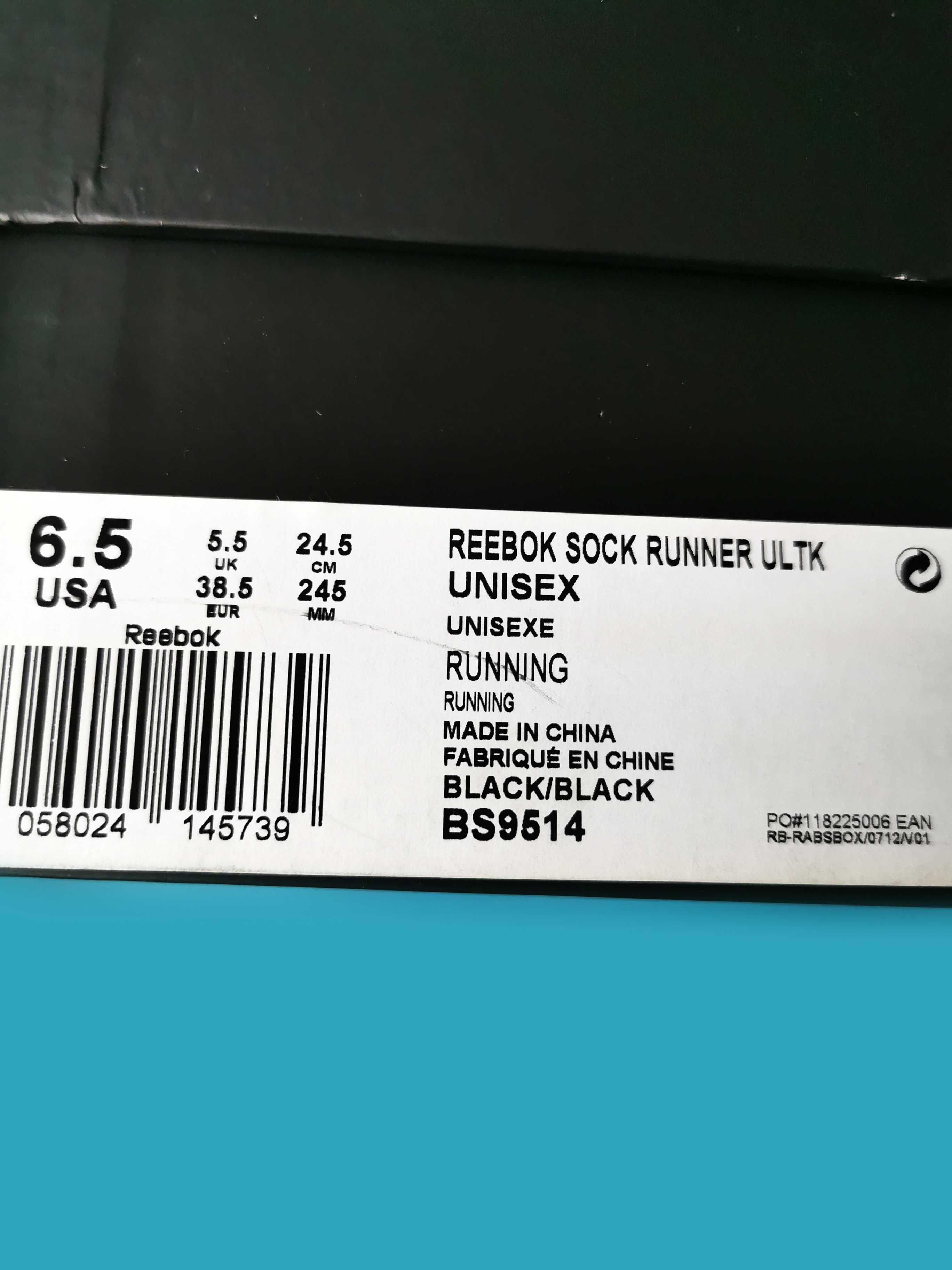 REEBOK Sock Runner Ultraknit sneakers adidasi gheata hi tops dama 38.5