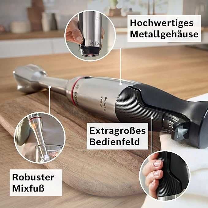 Пасатор Bosch ErgoMasterSeries 6, 1200W, неръждаема стомана