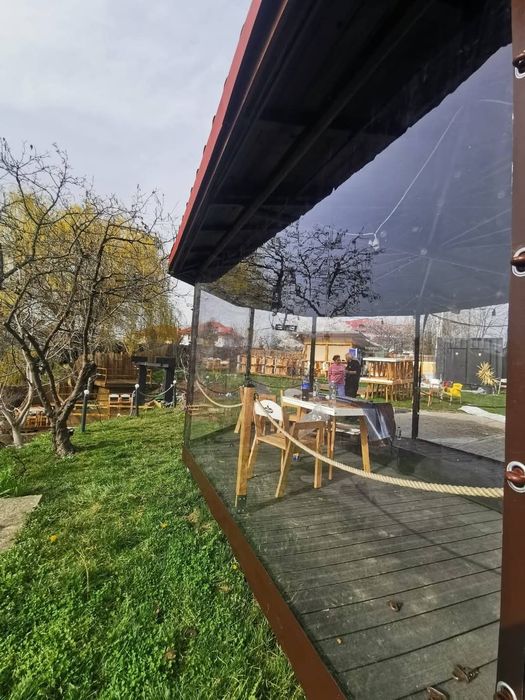 Folie terasa,  folii terase și foișoare transparenta Cristal premium