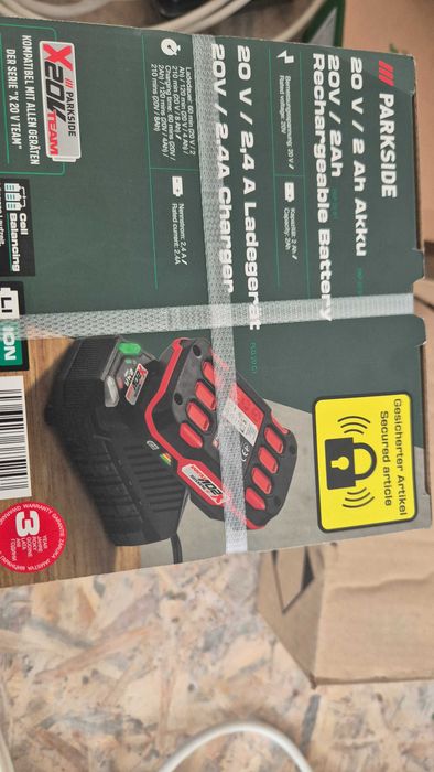 НОВО Parkside Зарядно + Батерия 2Ah 20V, ГАРАНЦИЯ