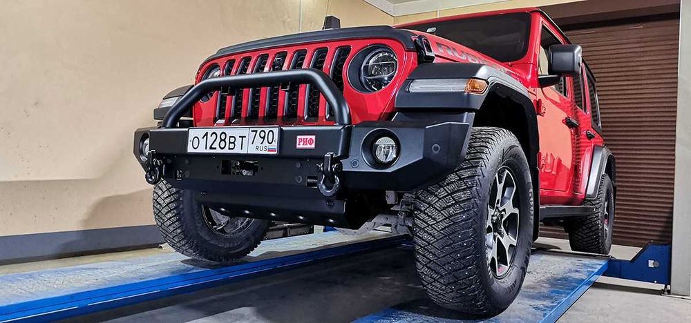 Бампер РИФ силовой передний Jeep Wrangler