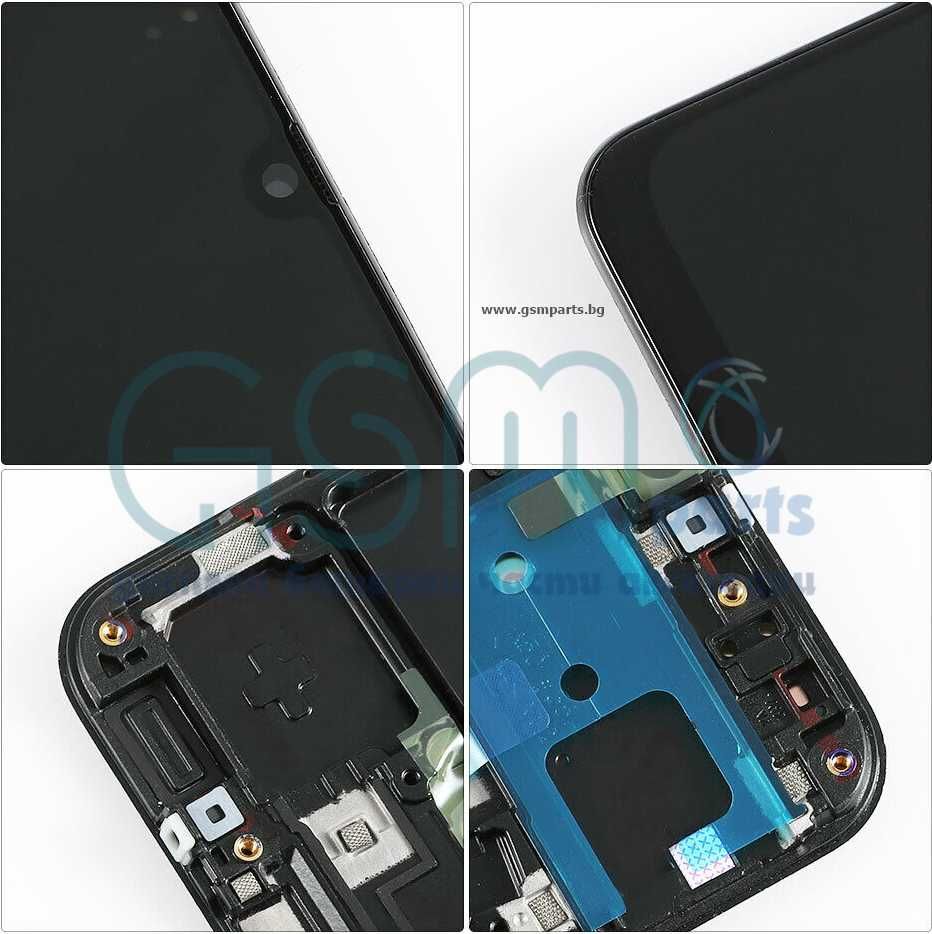 Дисплей + Рамка за Samsung Galaxy A50 + Подарък Лепило и Протектор
