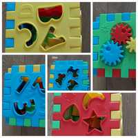 Cub puzzle piese jucarie copii interactiva