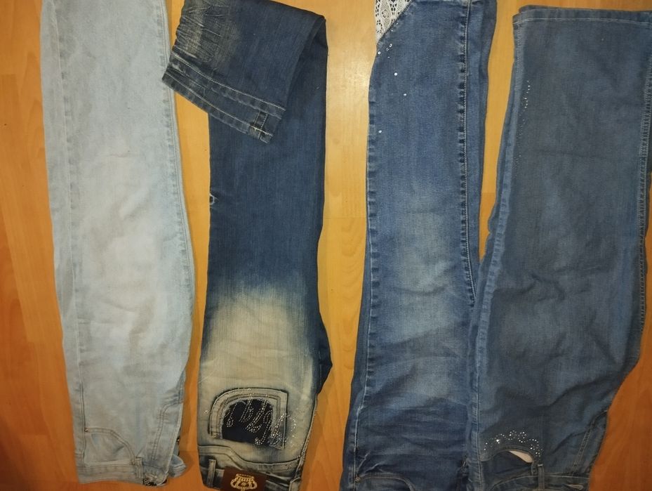 Blugi de damă diverse modele 3+1 cadou inel pl cu aur