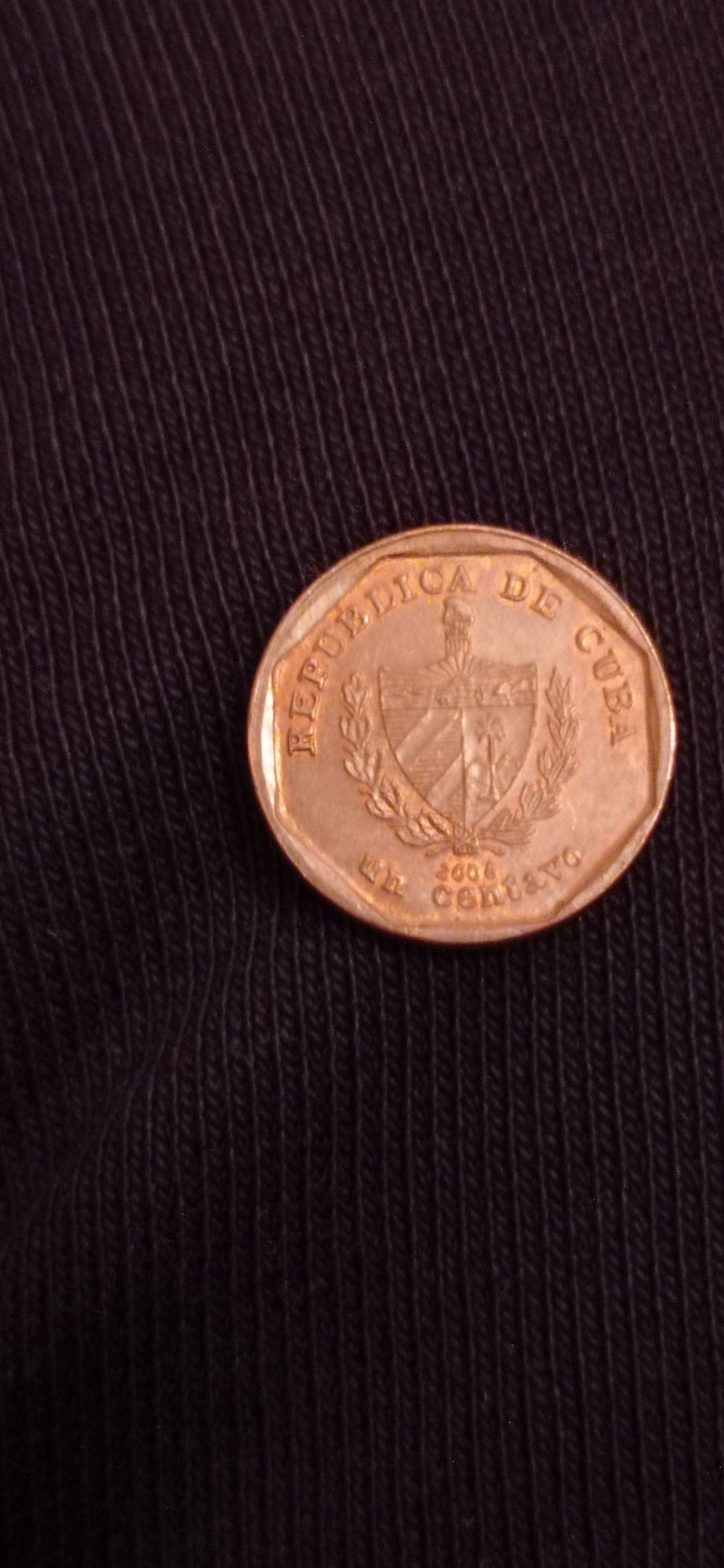 Un centavo de Cuba ,,10santimat Maroc