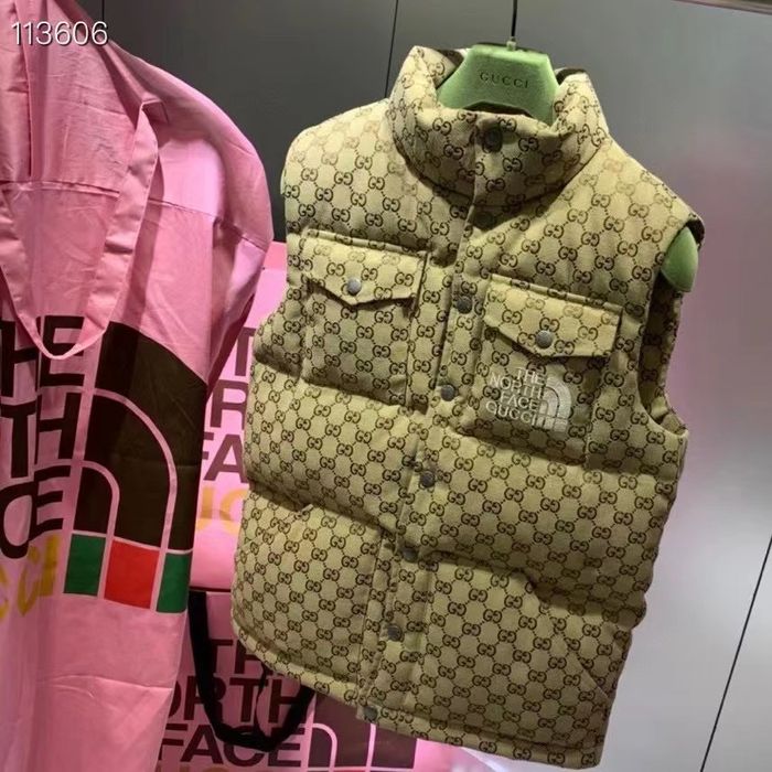 Reducere!! Vesta GuccixThe North Face cu puf - ( M )