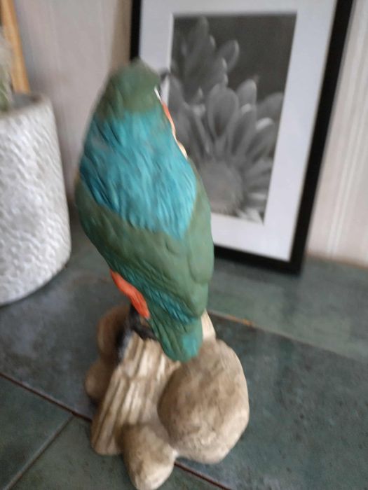 Керамична статуетка на кралско рибарче от Шри Ланка