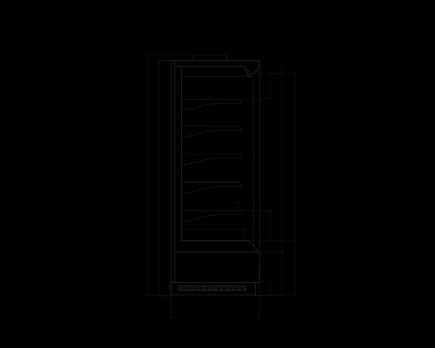 Холодильная Витрина Vega 080 H210 Plug-in  Dazzl™