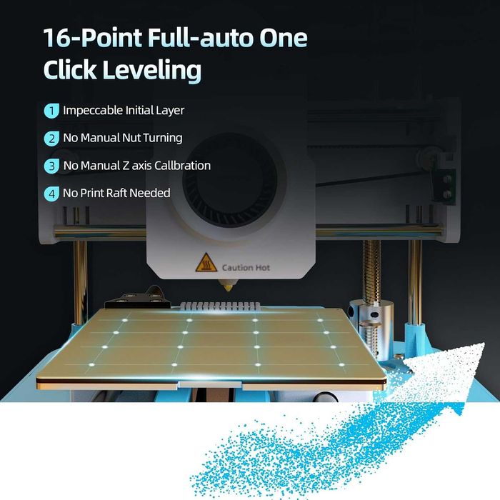 Geeetech M1 Mini 3D принтер за начинаещи 250mm/s автолевелиране