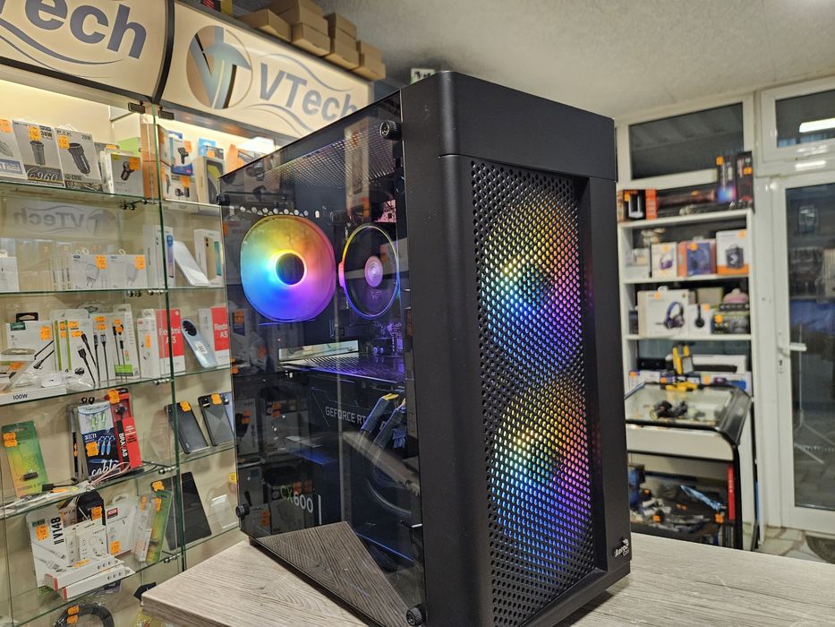 Настолен Геймърски Компютър AMD Ryzen 5 5600 16 RAM 512 M2