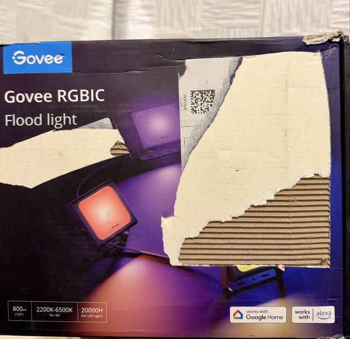 WiFi RGBICWW LED Външни Прожектори Govee Flood Lights – 4бр Комплект