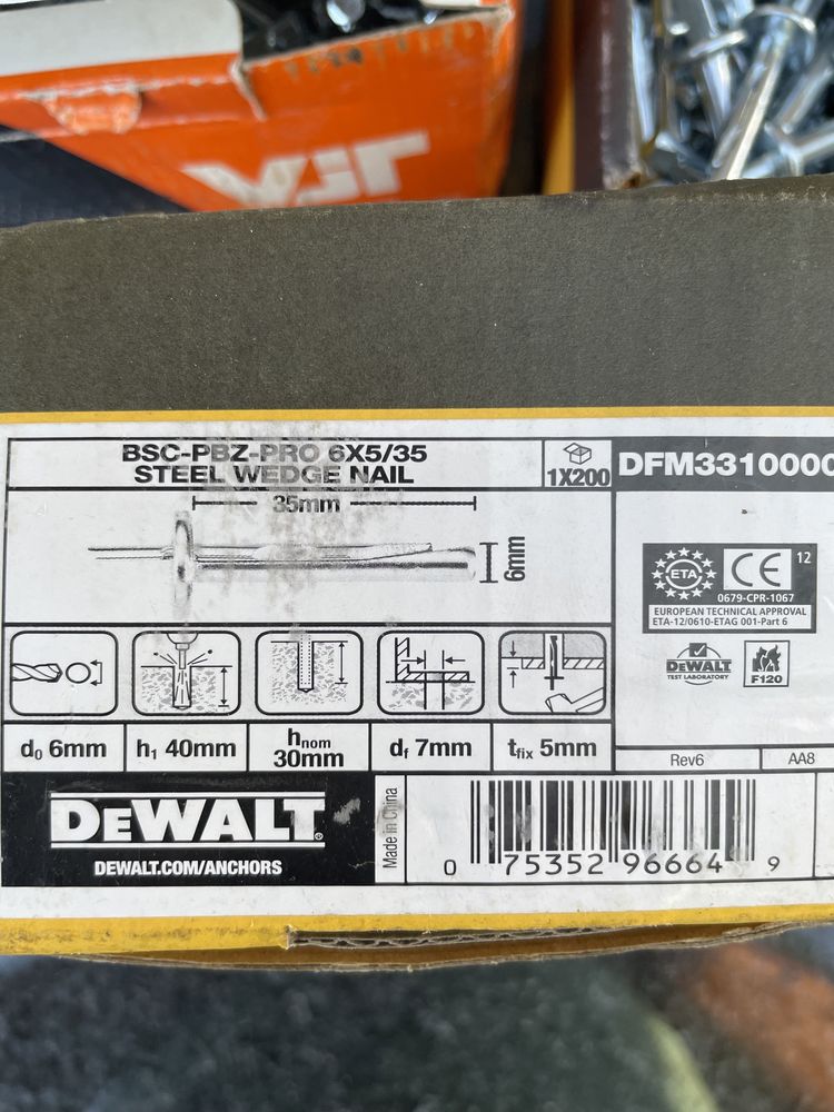 Dibluri metalice DeWalt /VJT 6x40mm