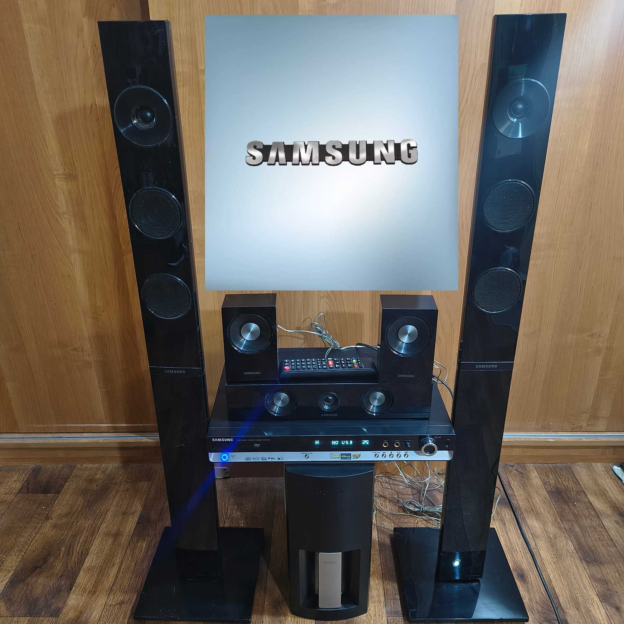 Домашний кинотеатр Samsung сабвуфер Bluetooth АДАПТЕР.АУКС.FM /USB/