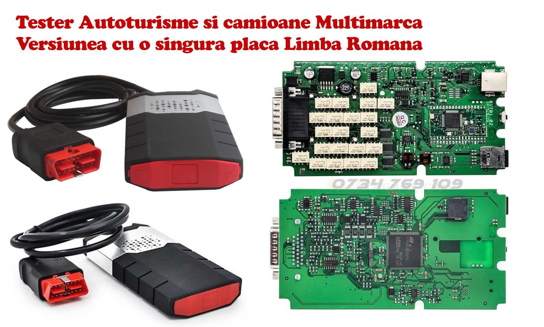 Tester Auto Diagnoza auto Delphi DS150E 1 Placa / 1 Board 2021.11