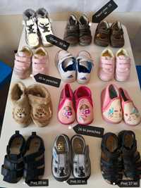Papuci copil diferite mărimi