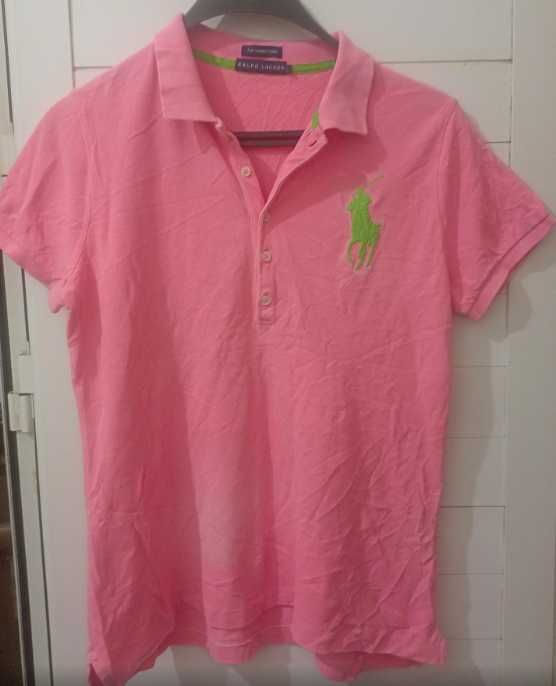 Оригинална дамска фланелка с яка Polo Ralph Lauren