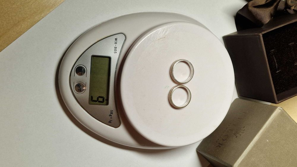 Set 2 verighete inele aur alb galben roz Teilor ENCHARM 9gr 14k 585