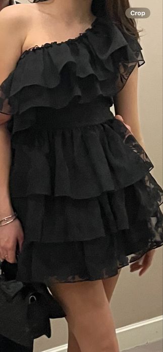 Къса черна рокля Junona