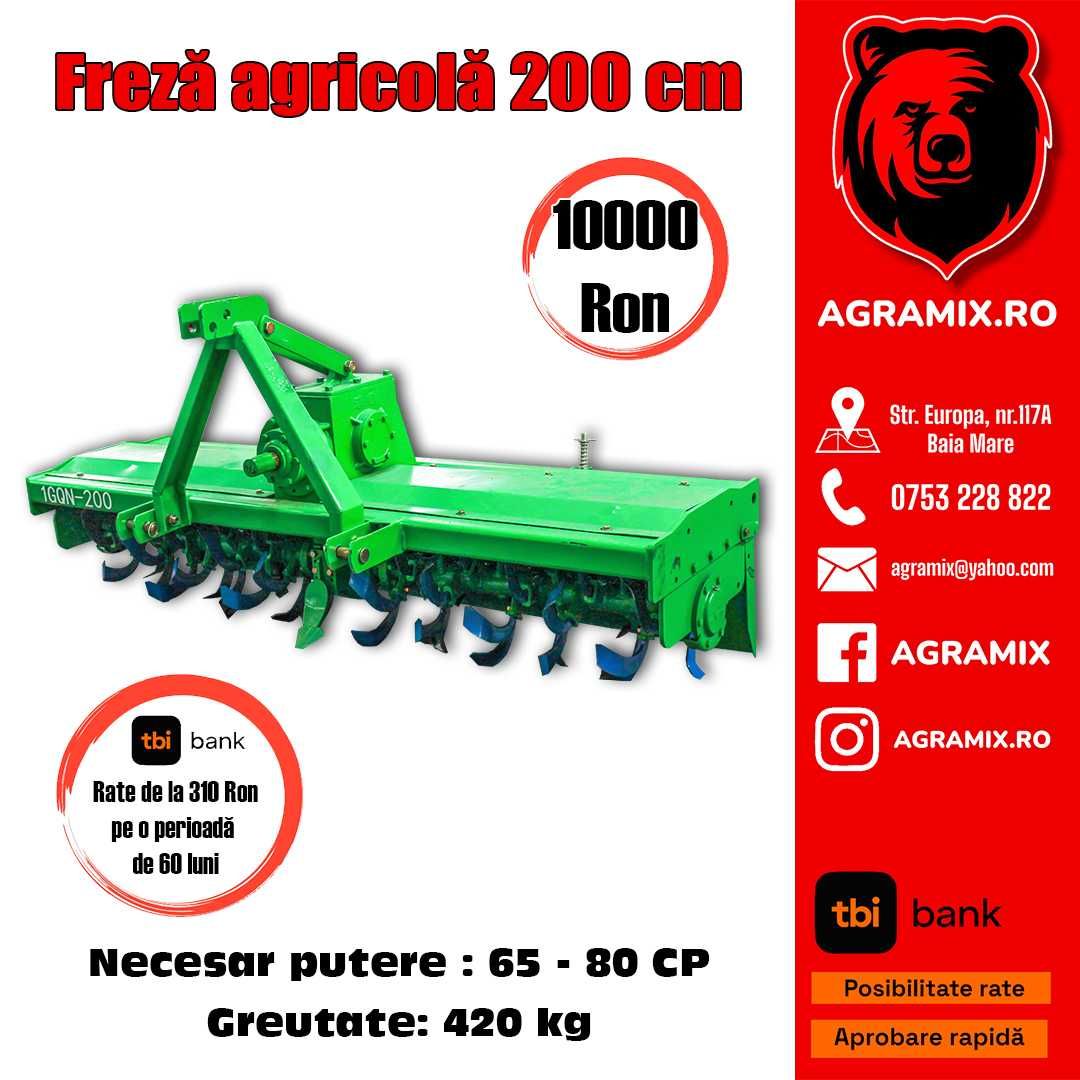 Freza agricola 200 cm pt tractor 65-80 CP Agramix