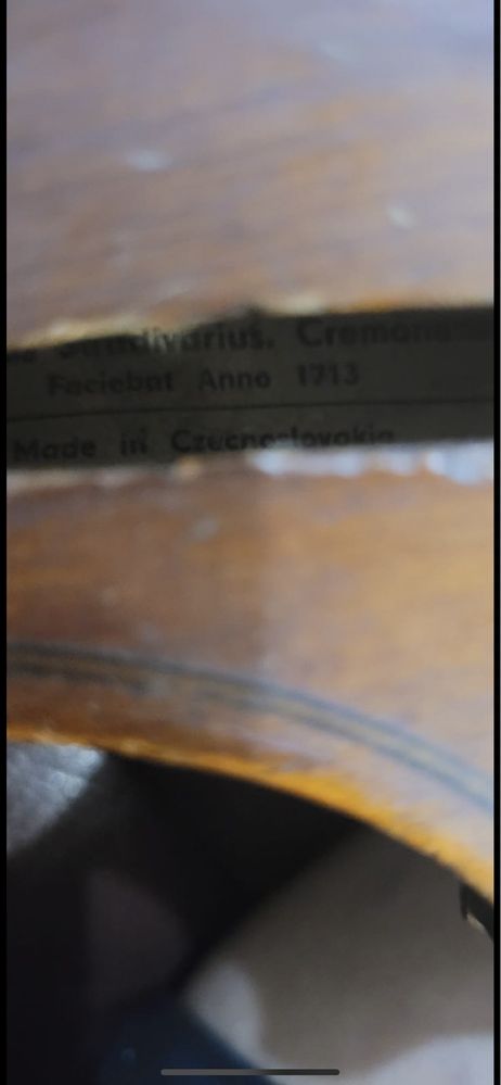 Vioara Antonius  Stradivarius anu 1713  Made in Crecnoslovakia