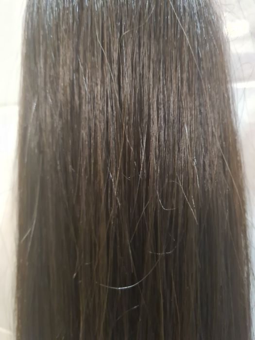 естествена славянска коса на опашка