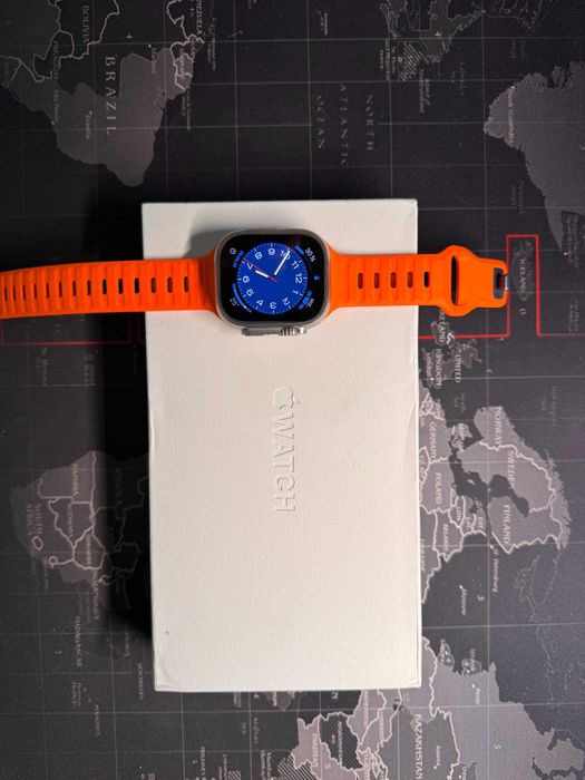 Apple Watch Ultra 49mm – Stare excelenta, 96% baterie, cutie, 2 curele