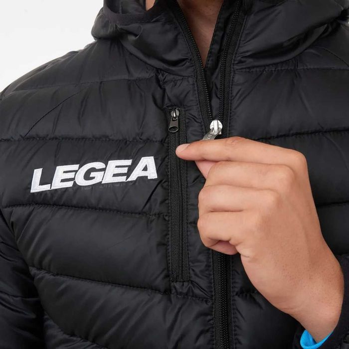 мъжко спортно яке Legea Monreal - черно и тъмносиньо