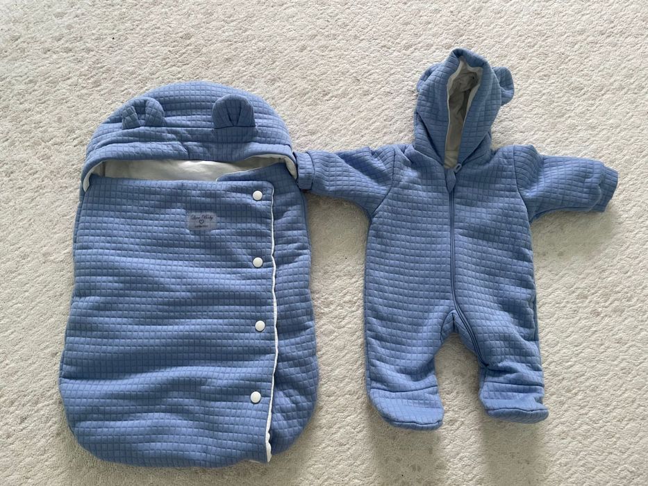 Комбинезон и конверт для новорождённого