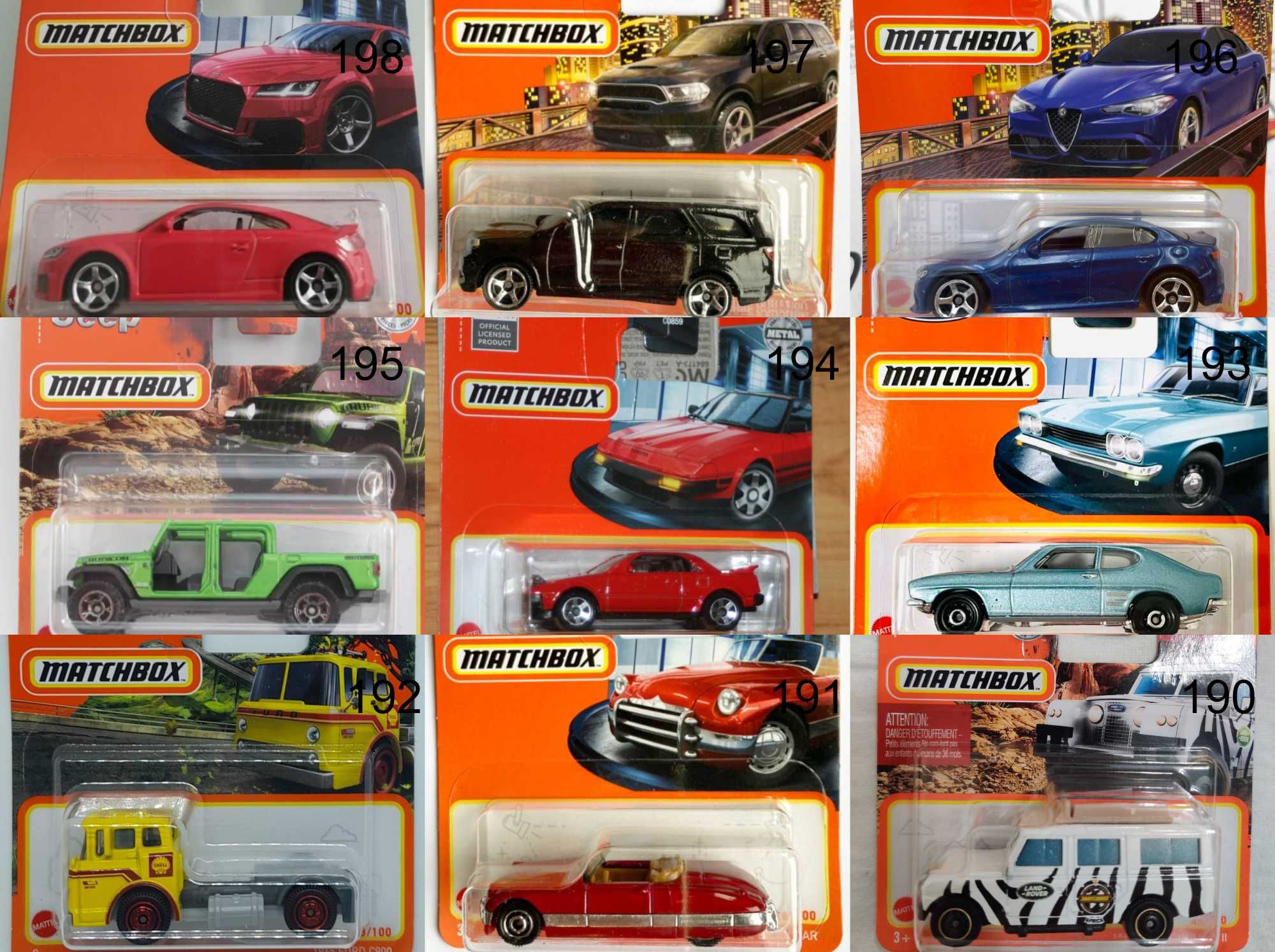Метални колички Мачбокс Matchbox от различни години в мащаб 1:64 Част2