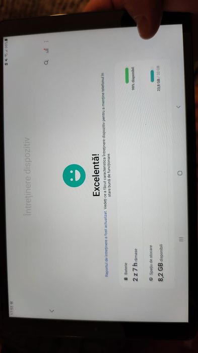 Tableta Samsung 10" cu slot de card si sim  + husa protectie in stare