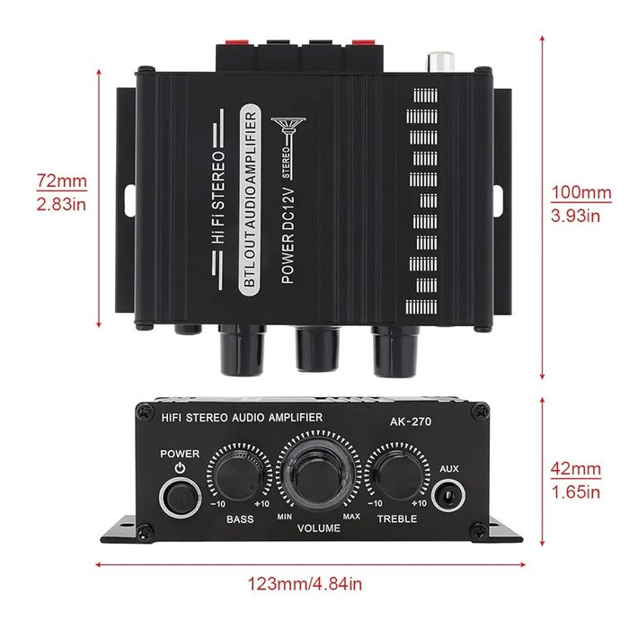 Amplificator audio karaoke doua canale clasa D
