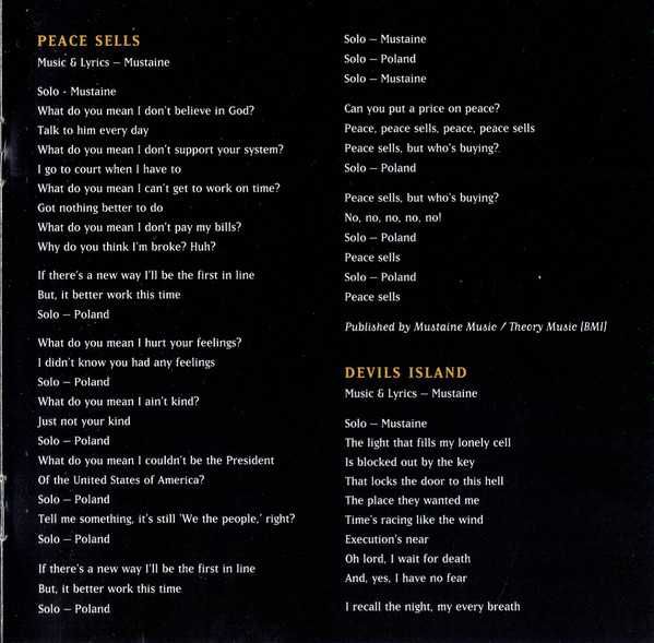 CD Megadeth - Peace Sells... But Who's Buying? 1986