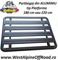 Portbagaj MITSUBISHI PAJERO MK2 V31 V33 - ALUMINIU - TIP platforma