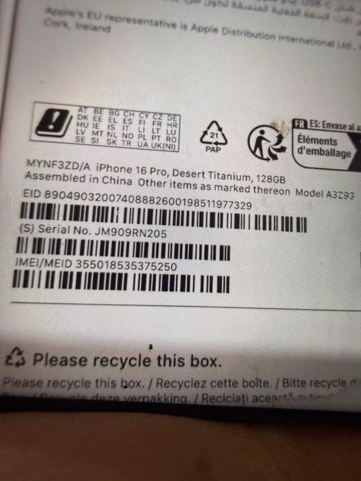 Iphone 16 pro 10/10