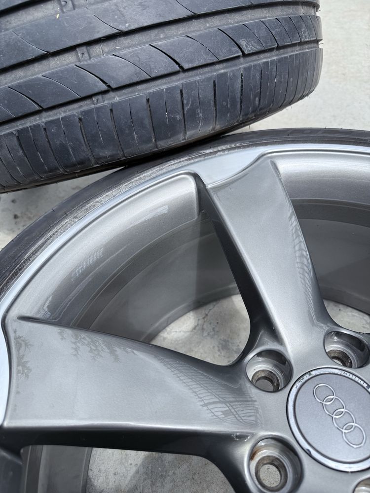 Jante Audi Rotor R19 Originale + Cauciucuri-Stare impecabila