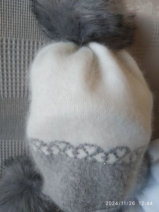 Детская шапочка ангора