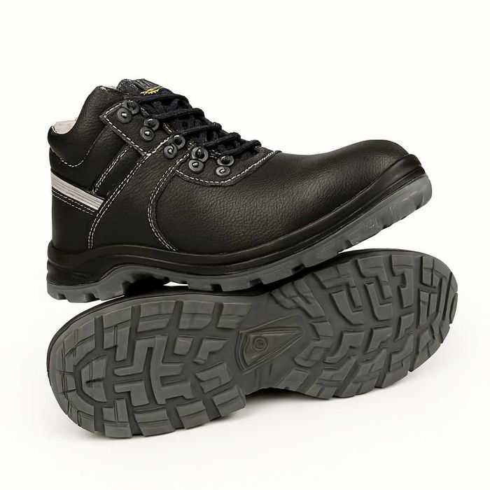 Ботинки рабочие черный Кожа