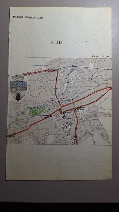 Hartă Veche Cluj-Napoca anii '30