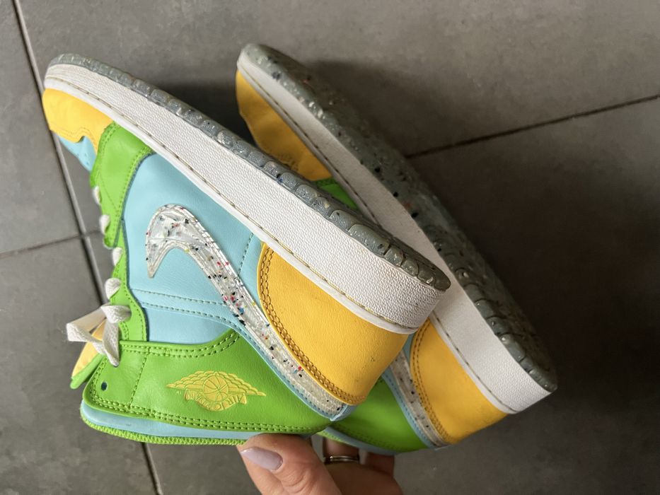 Дамски маратонки Nike Jordan размер 39 в синьо бълто и зелено