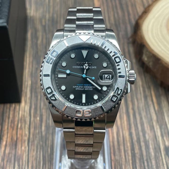 Ceas Seiko Yachtmaster Rhodium Gri