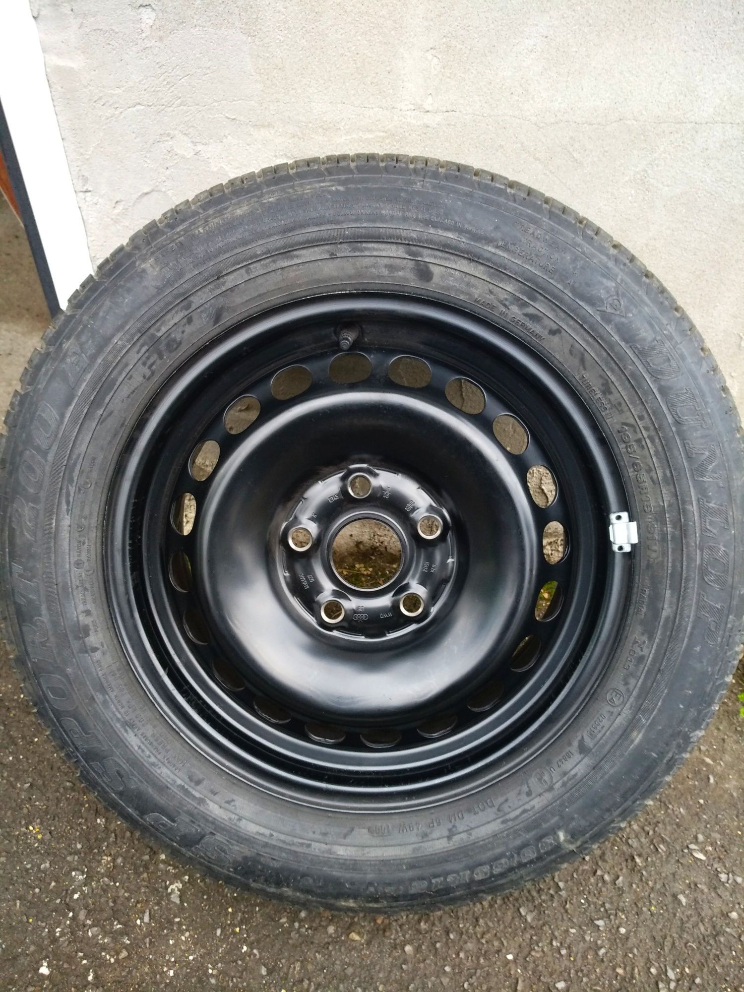 4 бр. джанти 15' 5x112 с летни гуми VW, Audi, Skoda