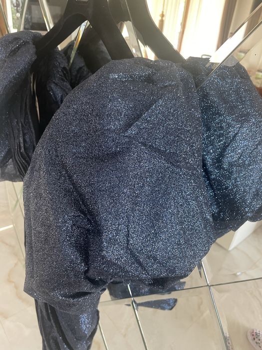 Уникална елегантна дамска рокля с брокат S по поръчка