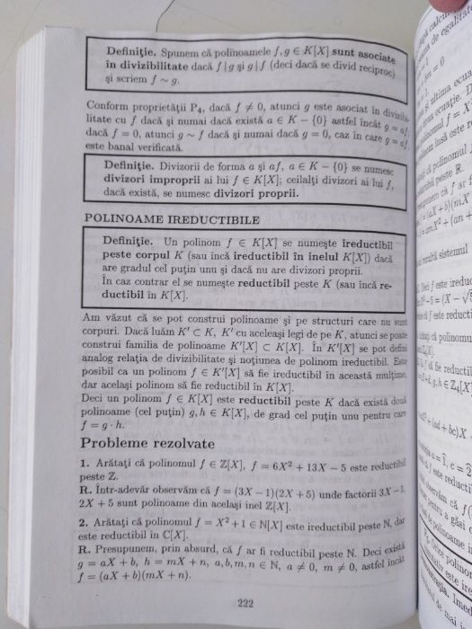 matematica manual pentru clasa a XII- a analiza matematica si algebra