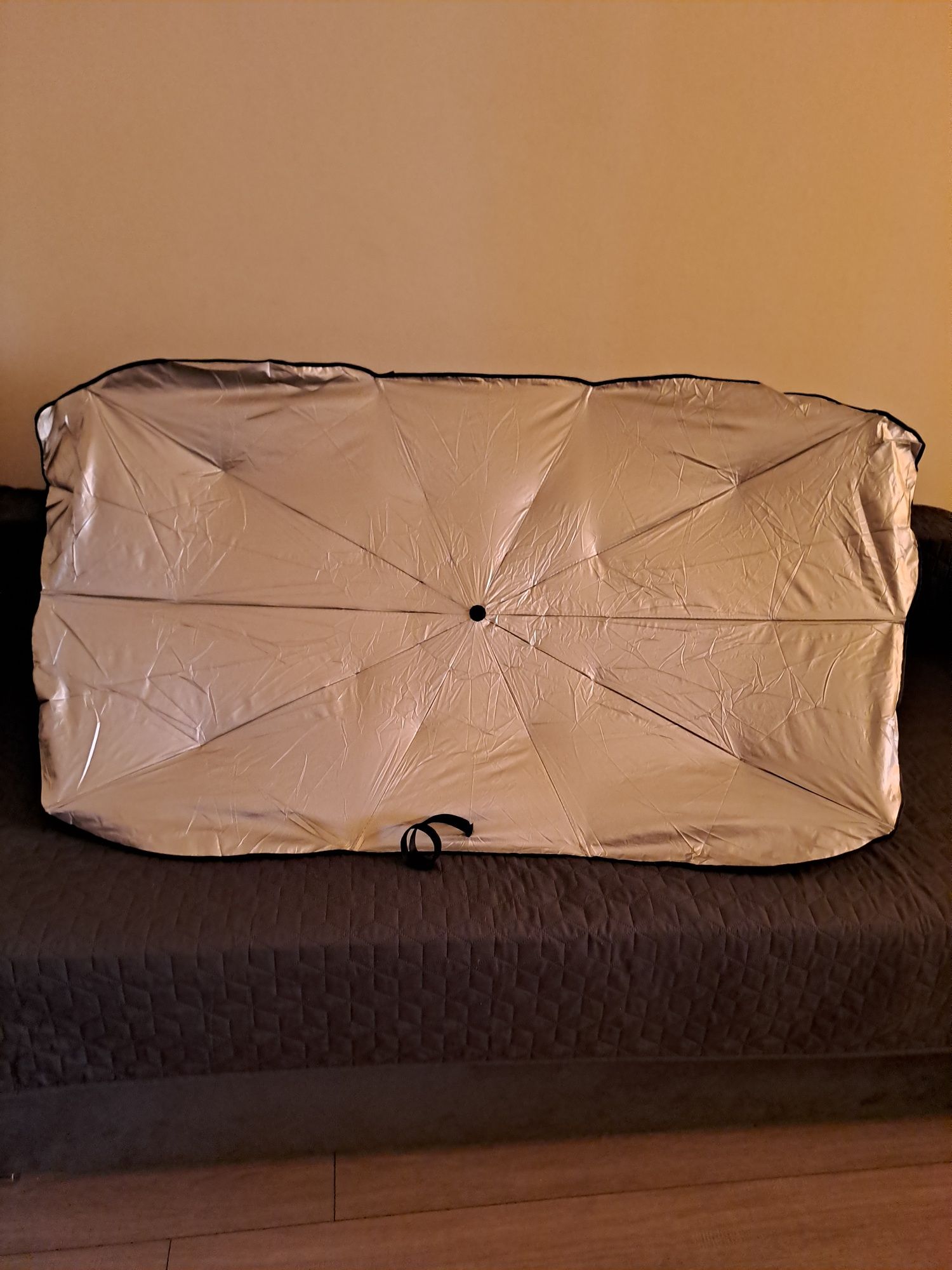 Pachet umbrelă parasolar auto cu suport  nr telefon