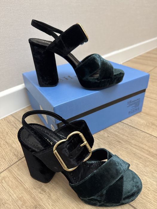 Босоножки Twinset Milano, бархатные, размер 37 1/2