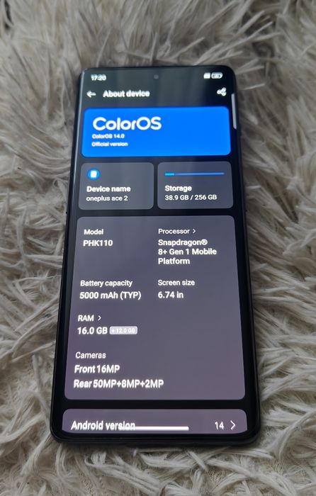 Oneplus Ace 2  5g 16gb/256