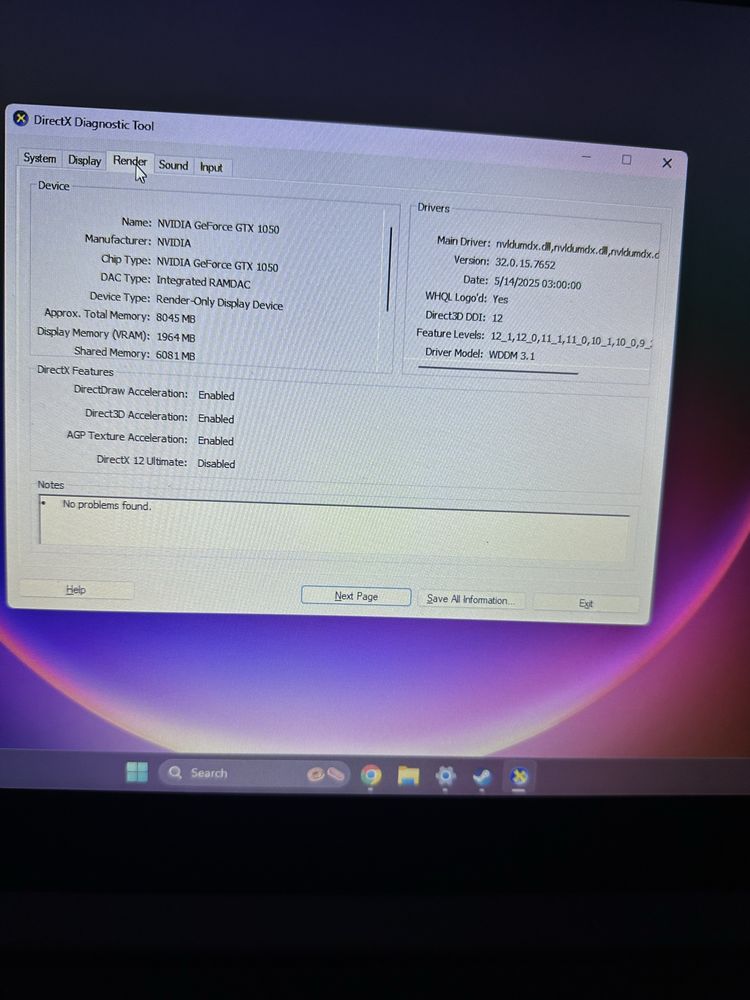 Vand Laptop Gaming Lenovo i5-8300H Nvidia GTX 1050