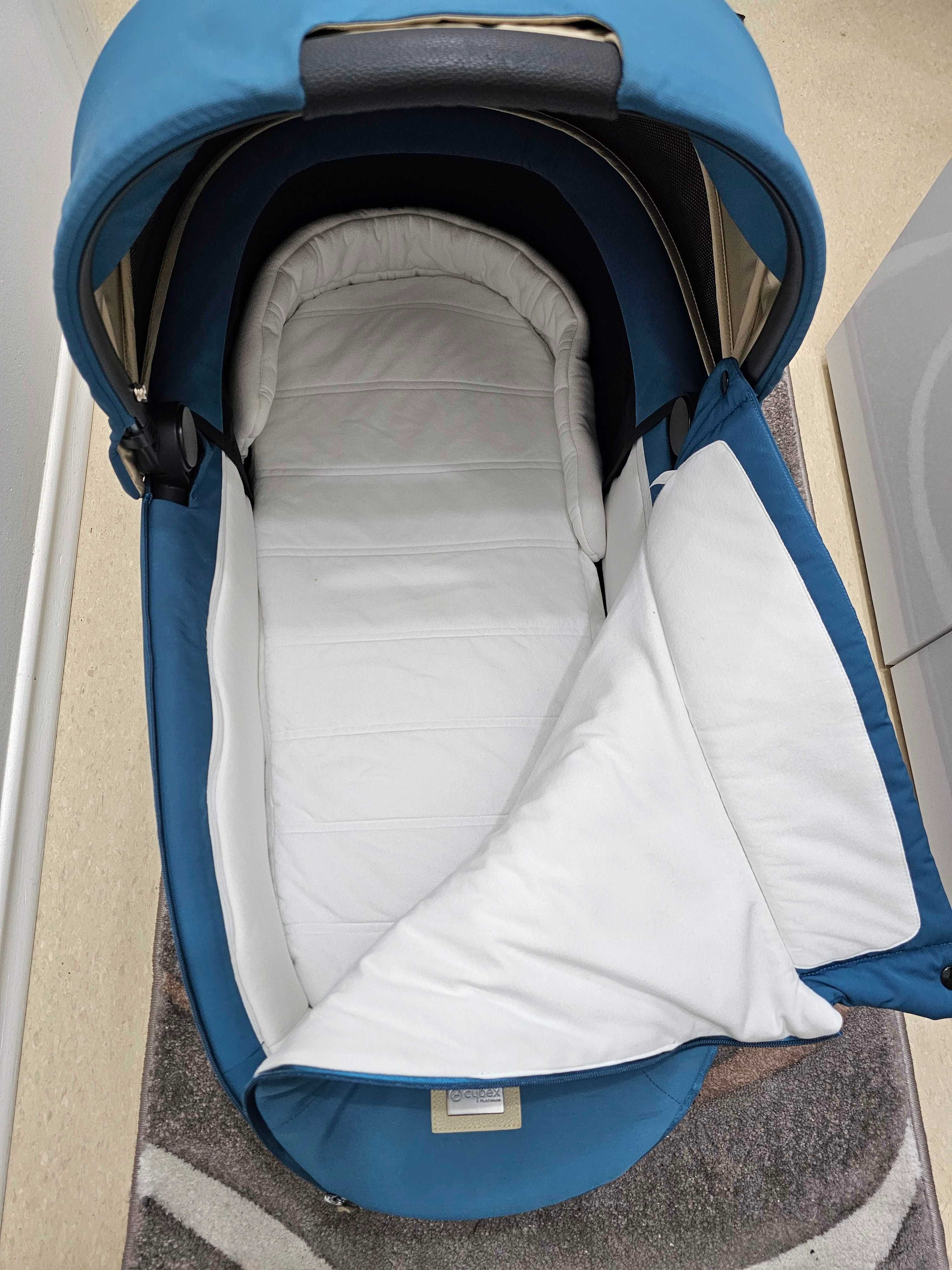 Кош за новородено Cybex Priam /e-Priam Lux Mountain Blue